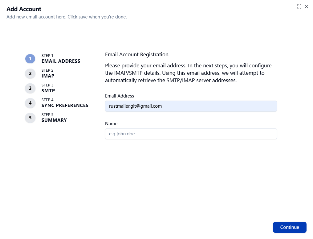 add account step1