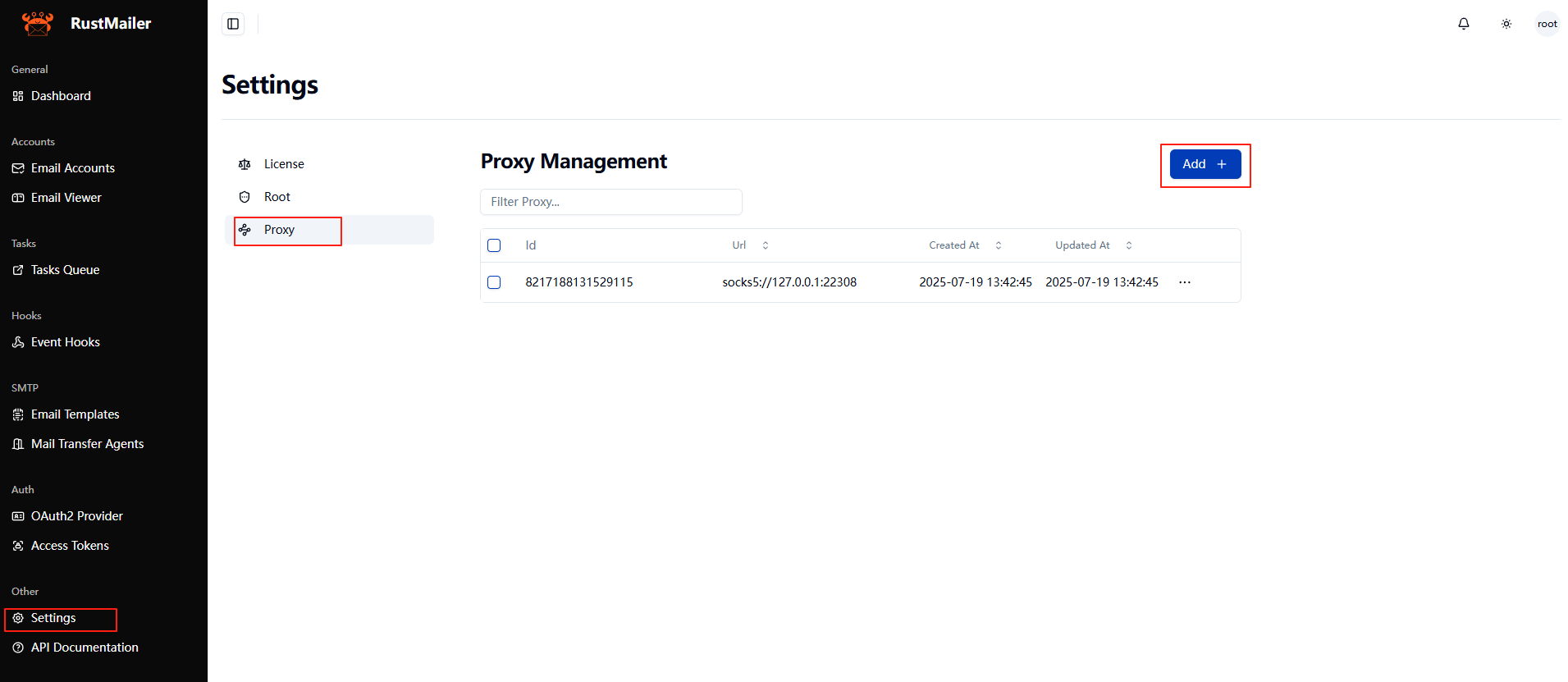 Add Proxy Screenshot