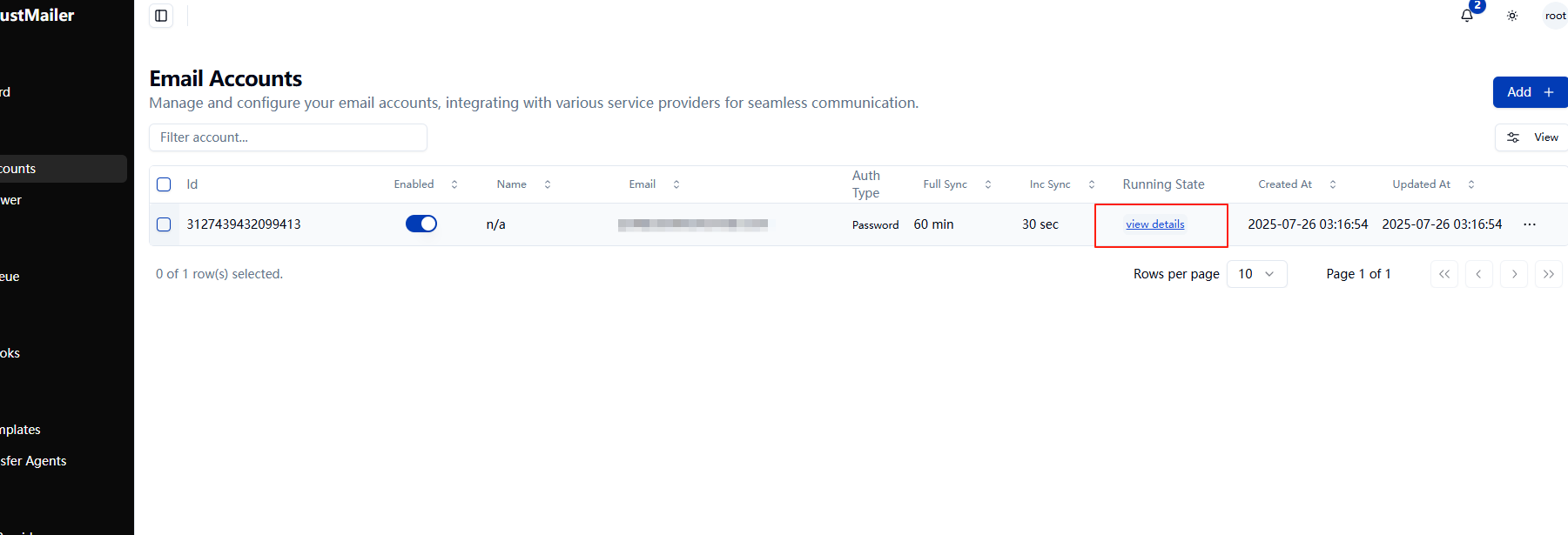 Account Proxy Screenshot
